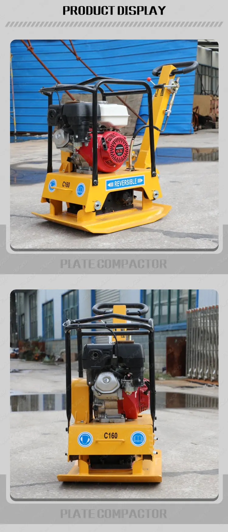 Villager Compactor Design Official Factory Supply Tamping Vibratory Plate Compactor Tamper With ...