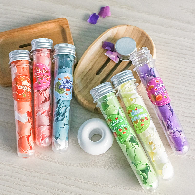 Hand Washing Paper Soap Sheet  Travel Supplies Disposable Paper Flower Disinfecting Soap Paper
