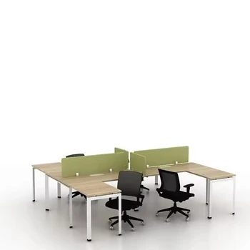 2024 Hotsales High Quality 4-seater Benching Workstations for Model Office Buildings Iron Office Furniture Modern Optional Color