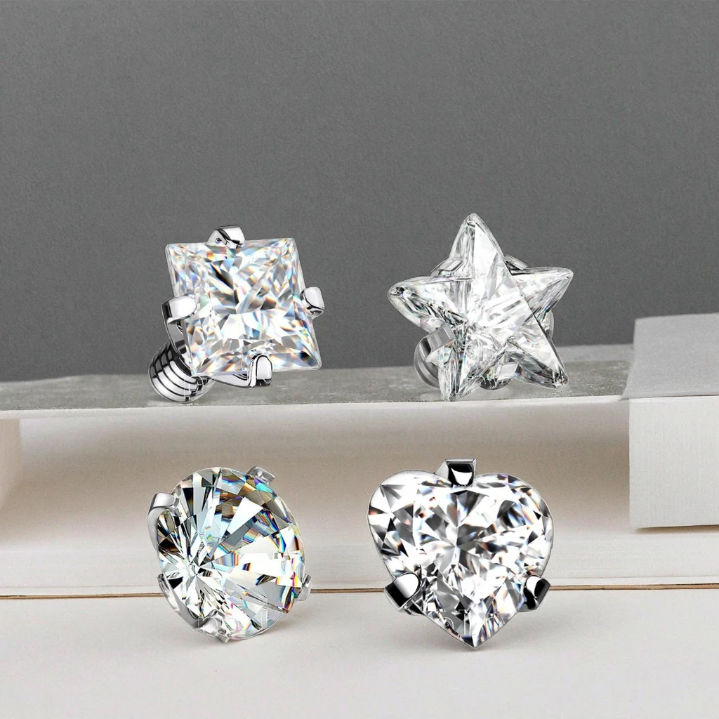 Heart Tops for Dermal Piercing Microdermal Piercing Dermal 16 Gauge Tops Microdermal Jewelry