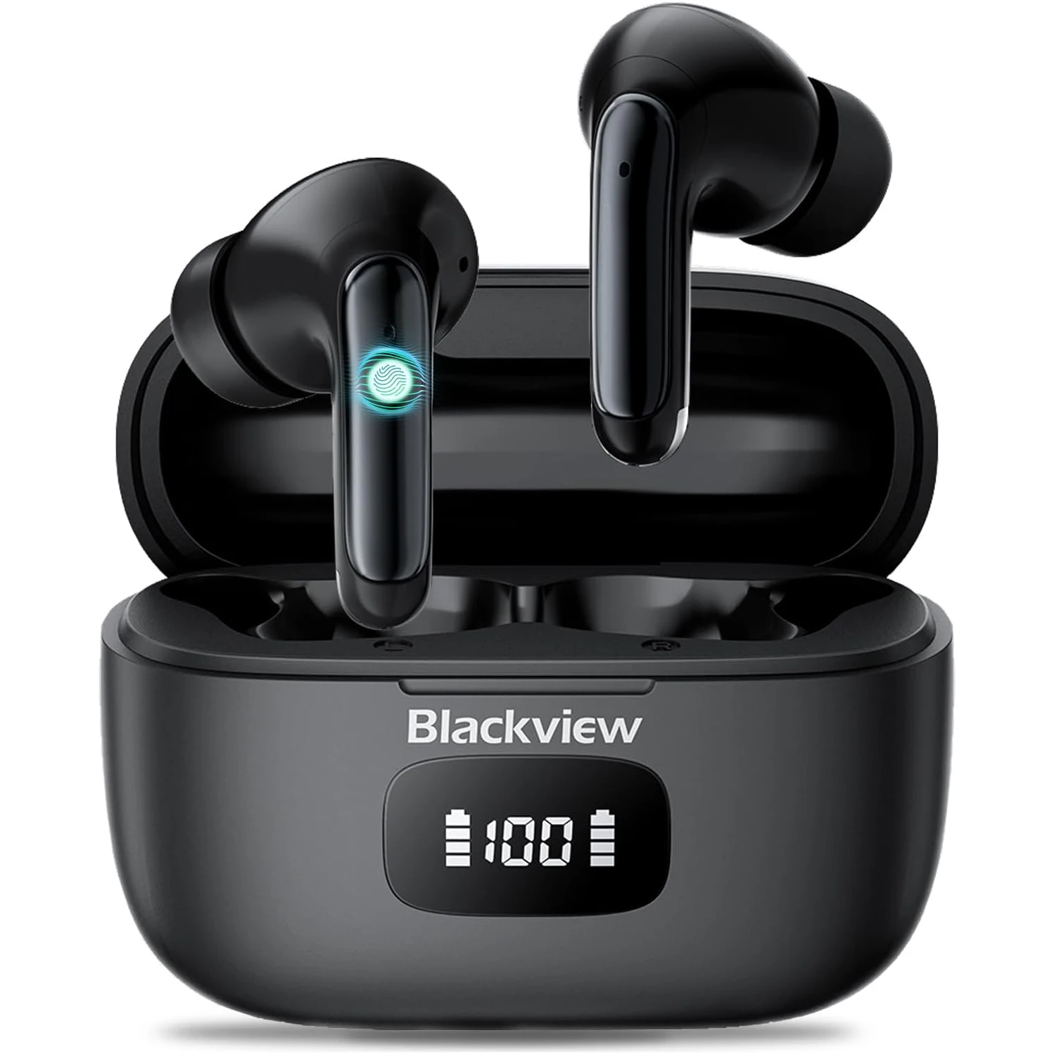 Wireless Earbuds Bluetooth Headphones Dual Mics Noise Cancelling  Headphones IPX4 Waterproof Sports Earphones