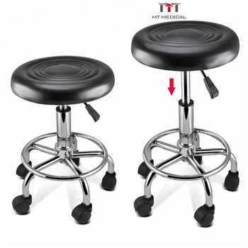 MT Medical Ergonomic Adjustable Dental Saddle Stool Medical Chair with Wheels