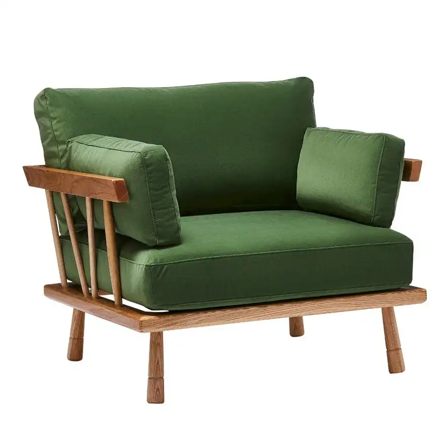 adairs green armchair