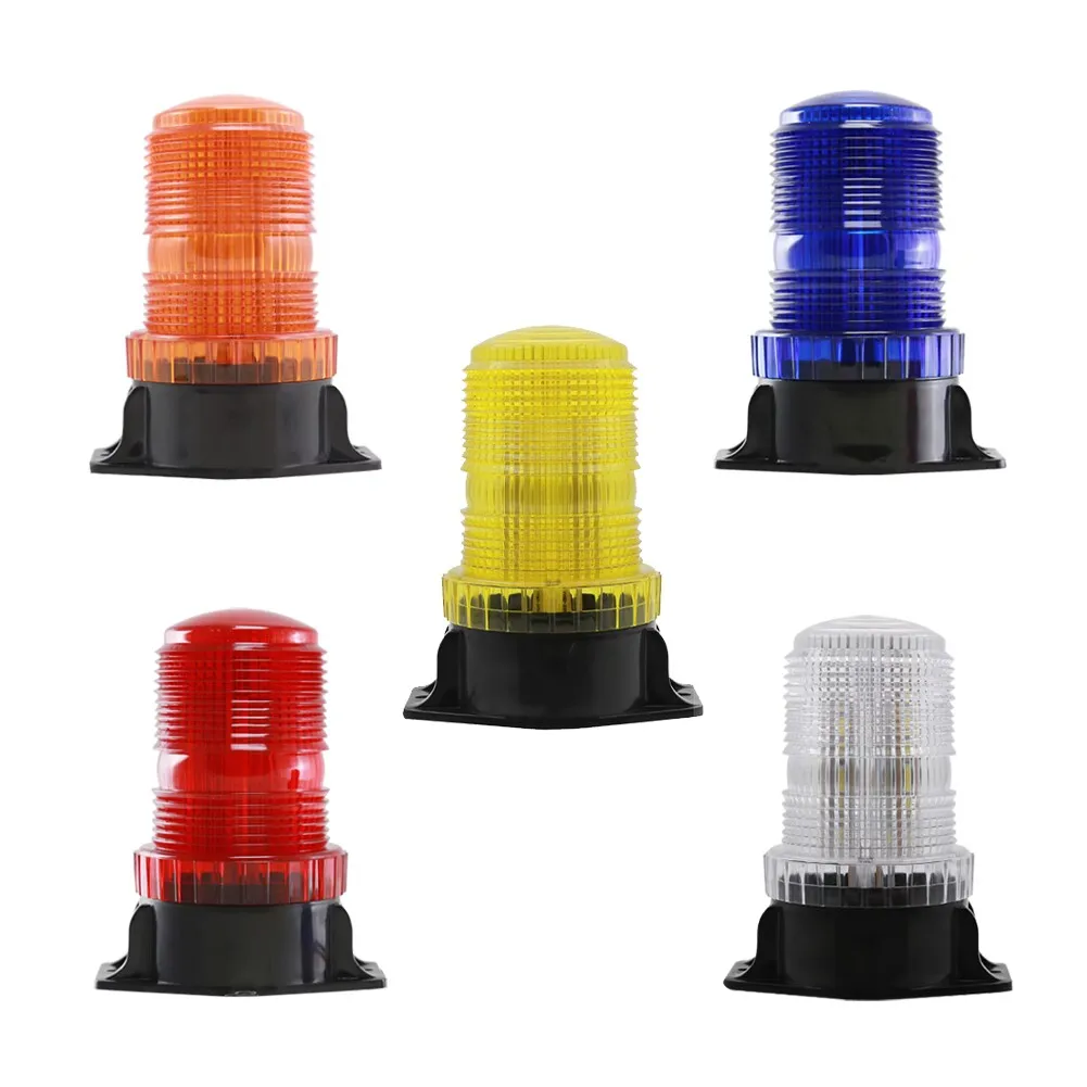 DC10-110V Magnetic Cylindrical Strobe Light(with Many Colors) Forklift Safety Warning Light