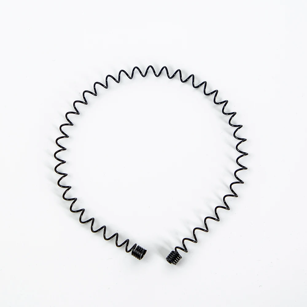 Wholesale Simple Black Metal Thin Wave Style Hair Band Fashion