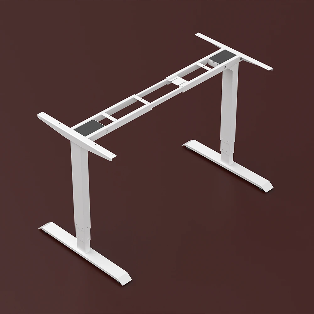 Dual Motor Standing Desk Frame,height Adjustable Desk with Pure White or Black Adjustable Office Desk