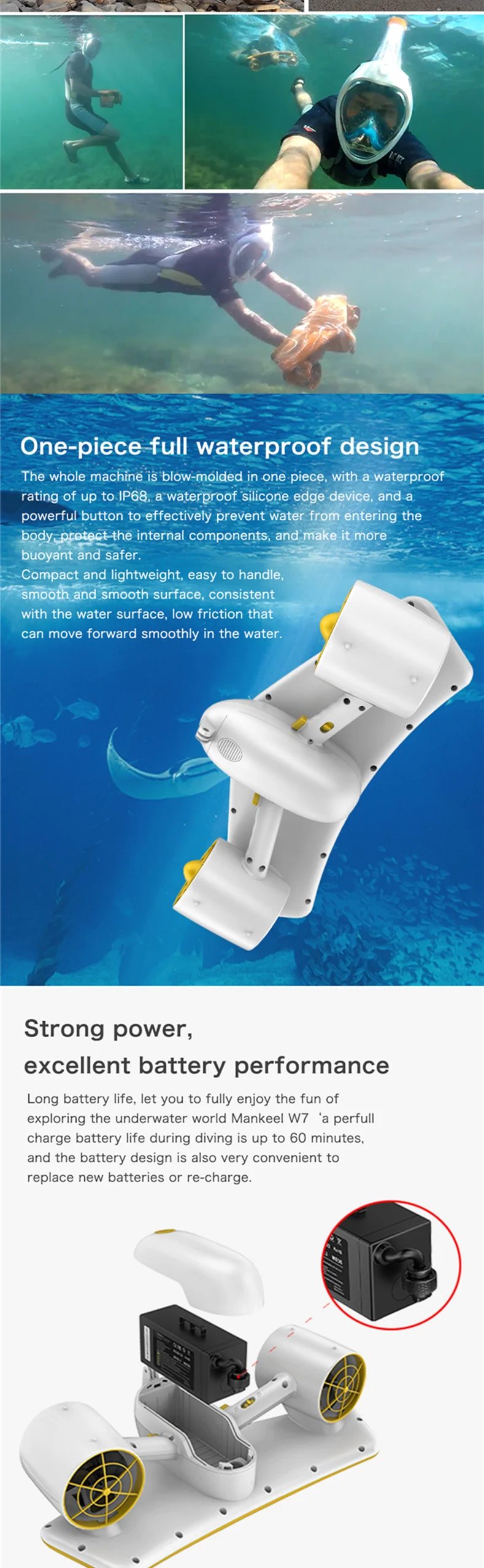 Seascooter Under Water Electric Water Motor Underwater Sea Water