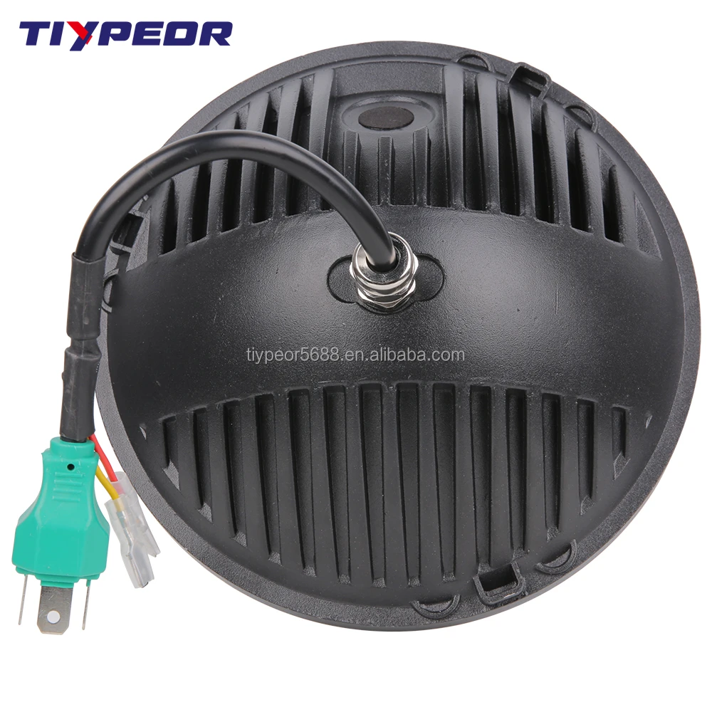 product tiypeor 7inch led headlight for car motorcycle off road for jeep wrangle with ring brand chip turn signal drl-2