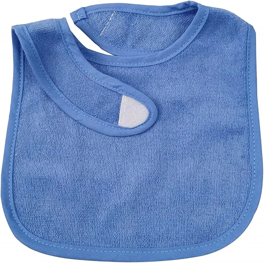 Baby Unisex Baby Cotton Terry Drooler Bibs With Fiber Filling supplier