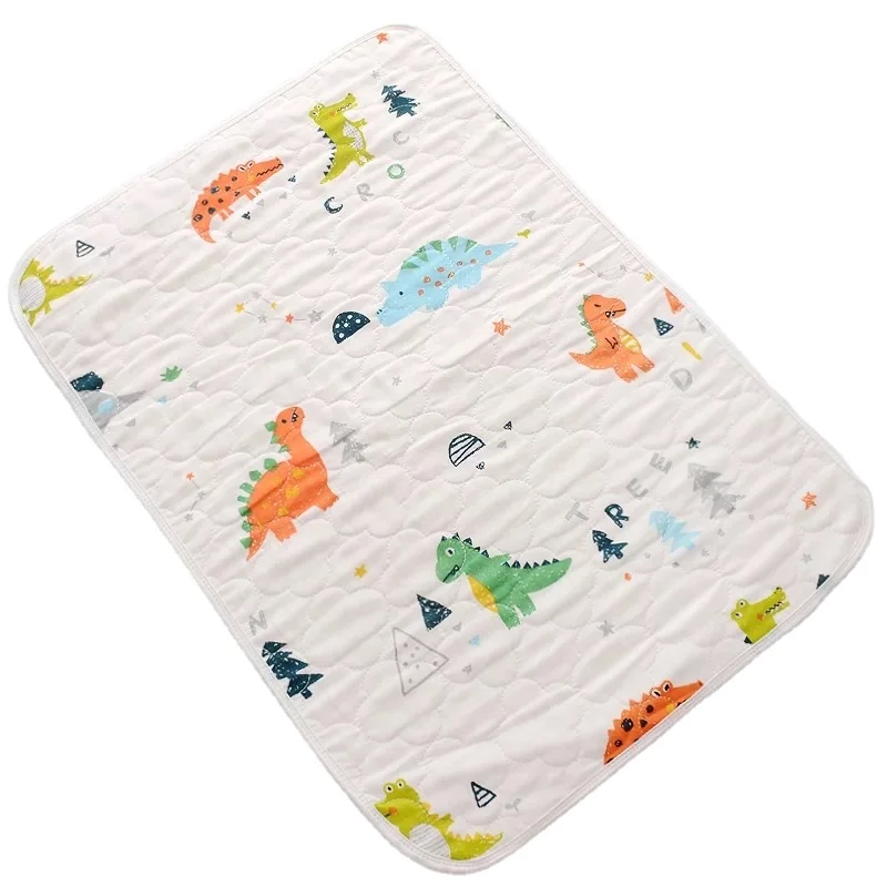 Waterproof Crib Sheet Baby Urine Changing Mat Cotton Reusable