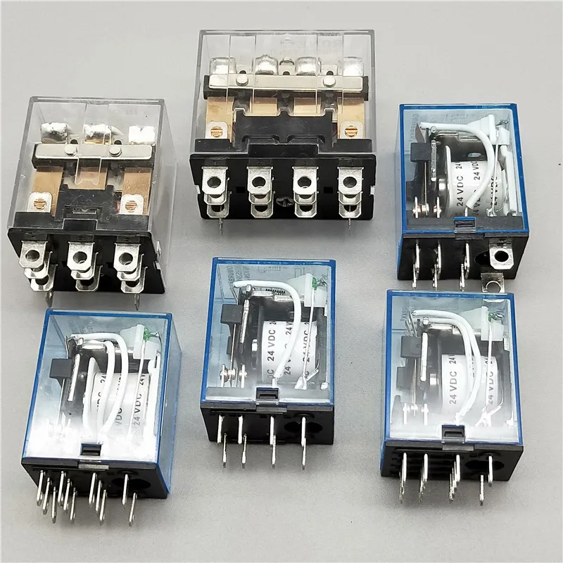 Small Intermediate Relay Base 8 Pin 14 Pin with MY2NJ LY2NJ MY4NJ Electromagnetic Mini MY2 Relay