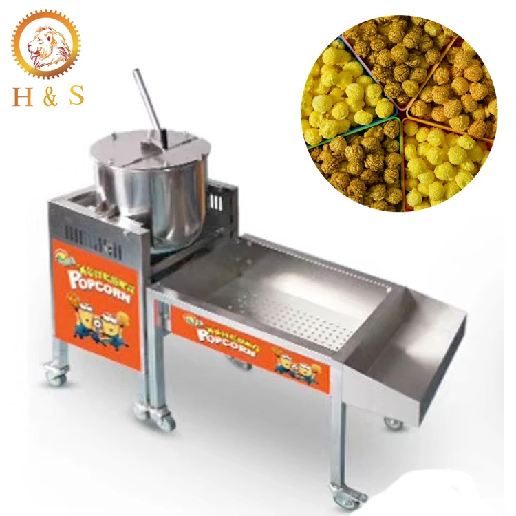Газовая сферическая машина для приготовления попкорна карамельного цвета