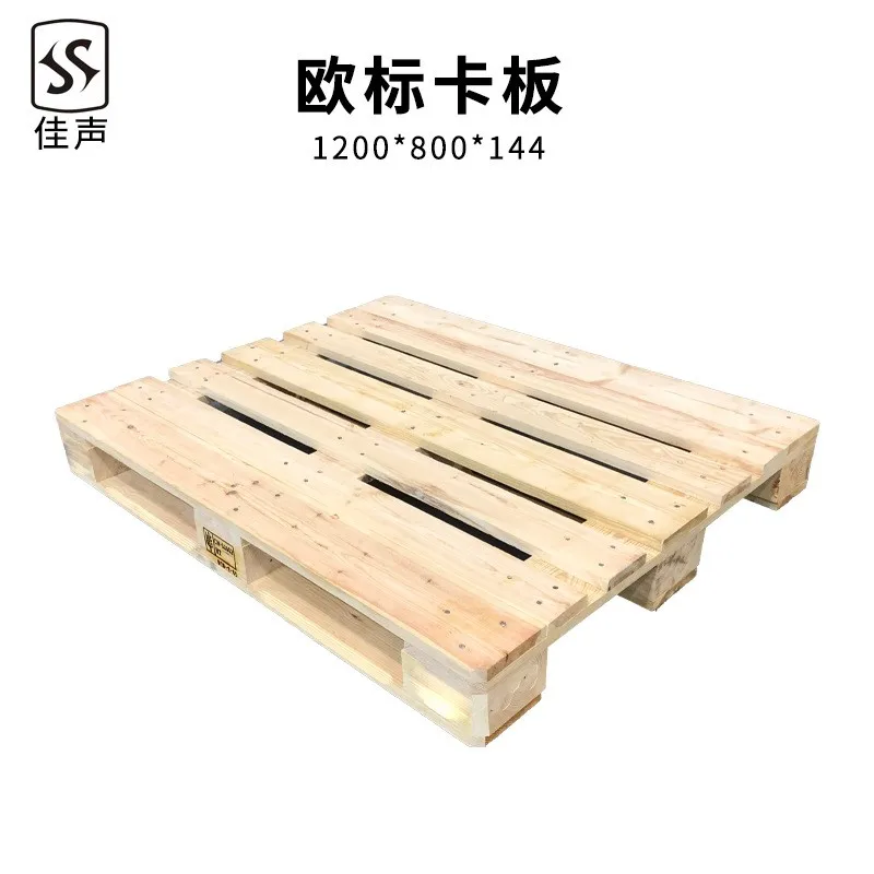 Single Faced 4 Way Euro Pallet Wood Pallet With Color Yellow Size ...