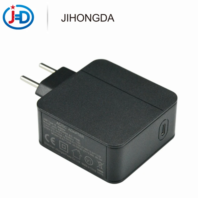 Factory Outlet 65W Au Eu Uk Standard U L Uk Au Eu Kr Plug Black 19v 3.42a PD Fast Charger For Laptop/console/smart Phone/apple