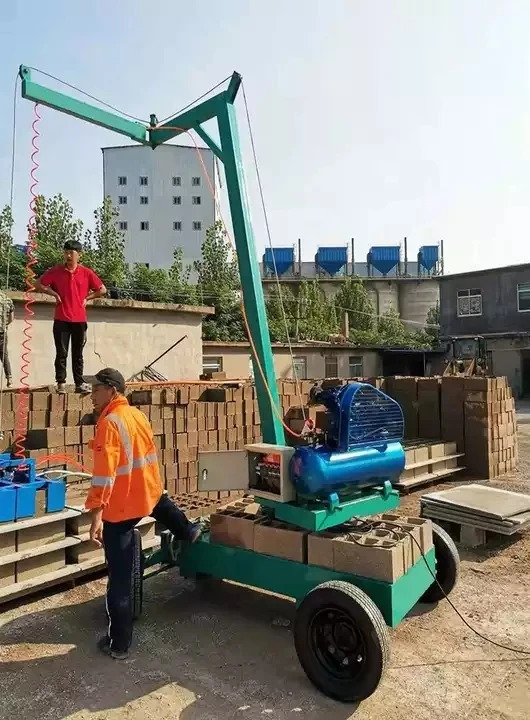 Small Manual Block Cuber Brick Block Collecting Cuber Stacker Machine Concrete Block Stacking Machine