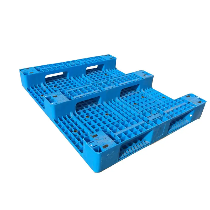 Industrial Heavy Duty Steel Reinforced Warehouse Storage Four Way Entry Durable HDPE Euro Plastic Pallets