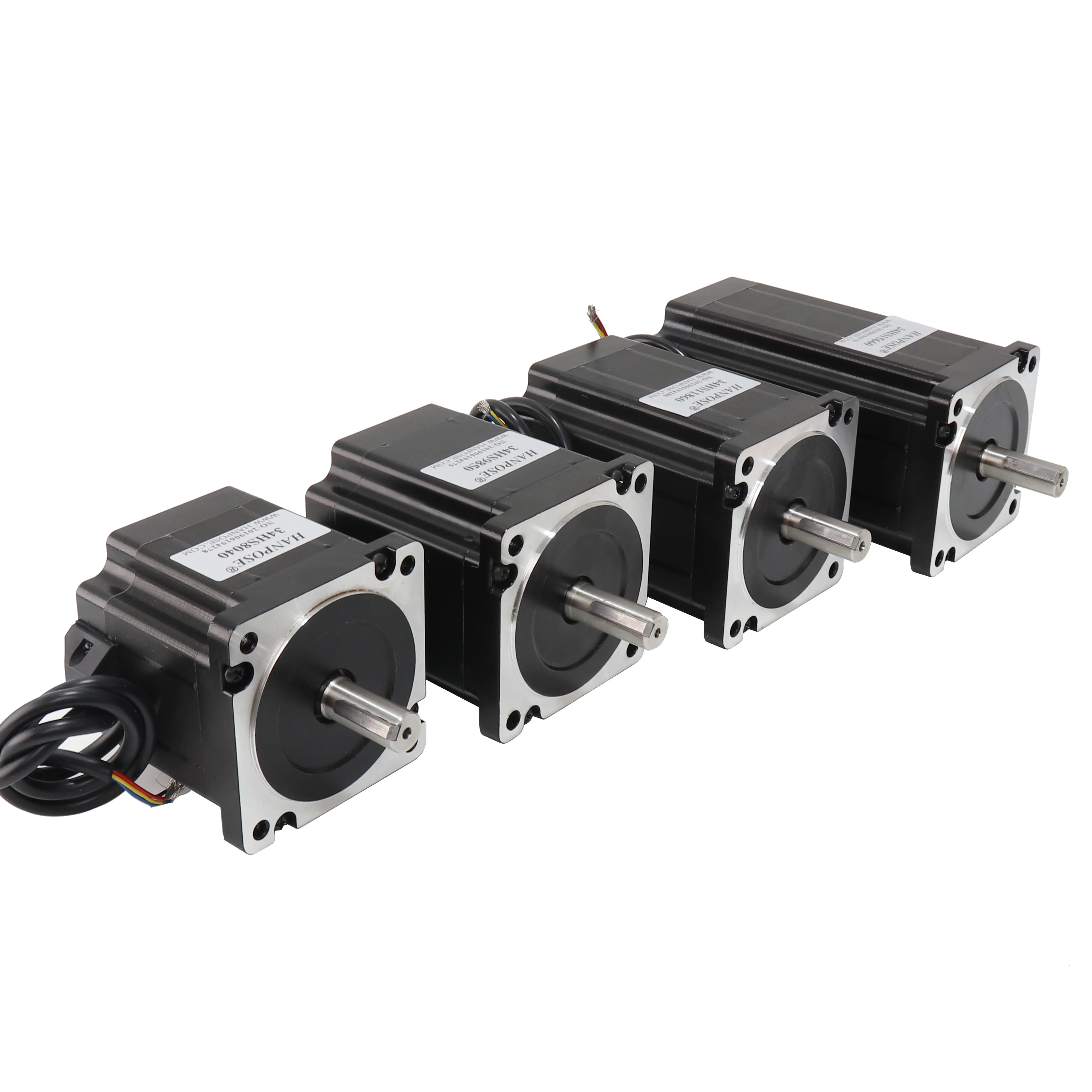 ဟန်ပိုးစ် Nema34 86*86*118မီမီ စတက်ပင်းမော်တာ 34HS8040/9850/11860/15660 CNC အက်ထ်ဂရေးဗင်းစက်အတွက် အမြင့်ဆုံးတော်ကျူးပါသည်။ Nema 34 စတက်ပင်းမော်တာ