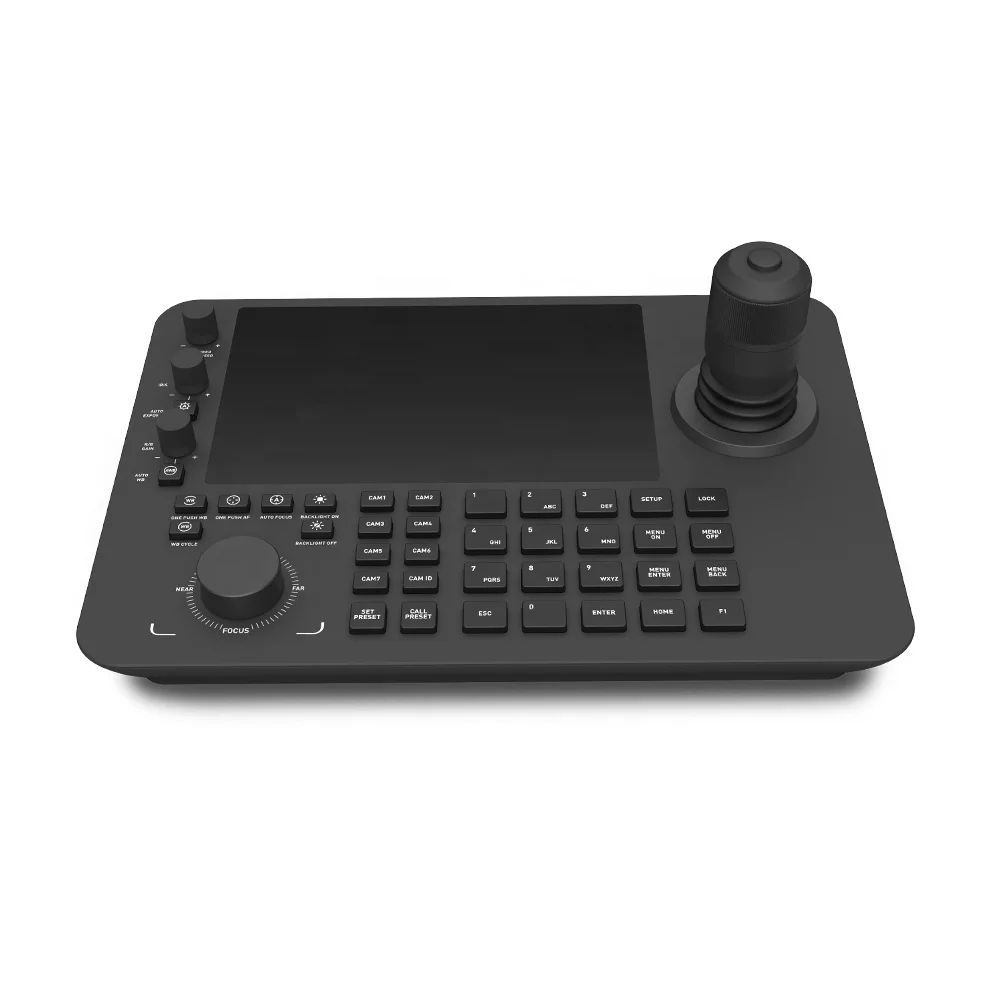 Special Design Touch Screen Android System IP 4Axis PTZ Joysticks Controllers for Video Conference NDI 4K PTZ Cameras PoE