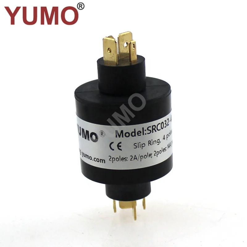 SRC032-4 32mm 4 Pin Golden Plated Rotary Joint Electrical