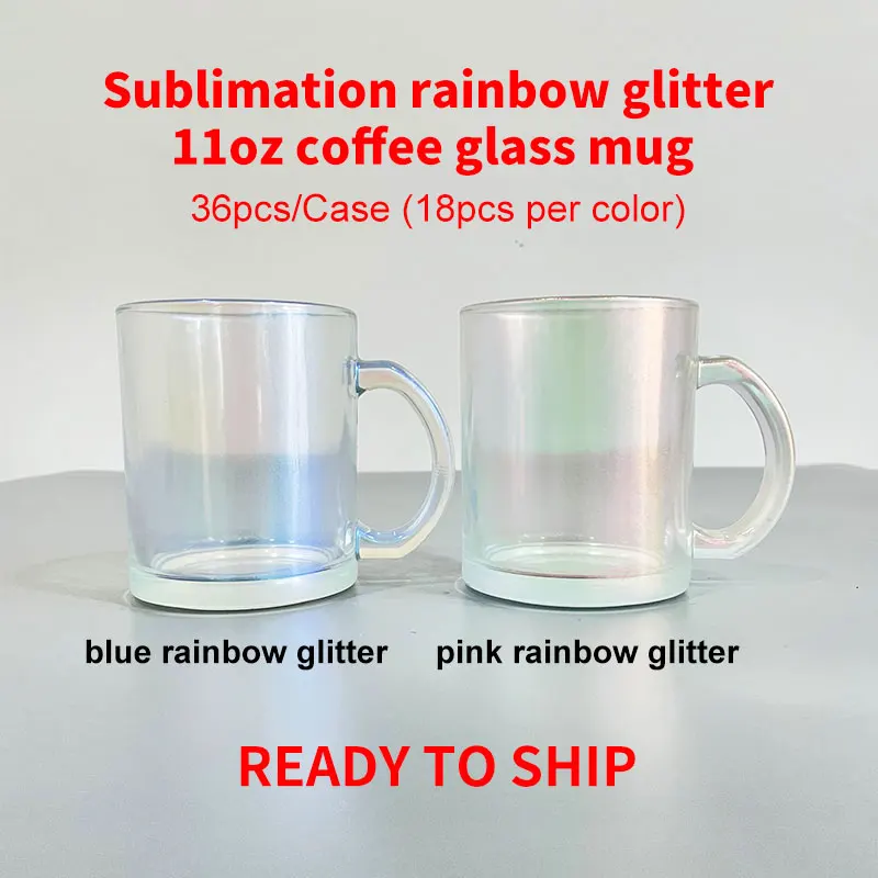11oz. Clear Glass Sublimation Mug by Make Market®