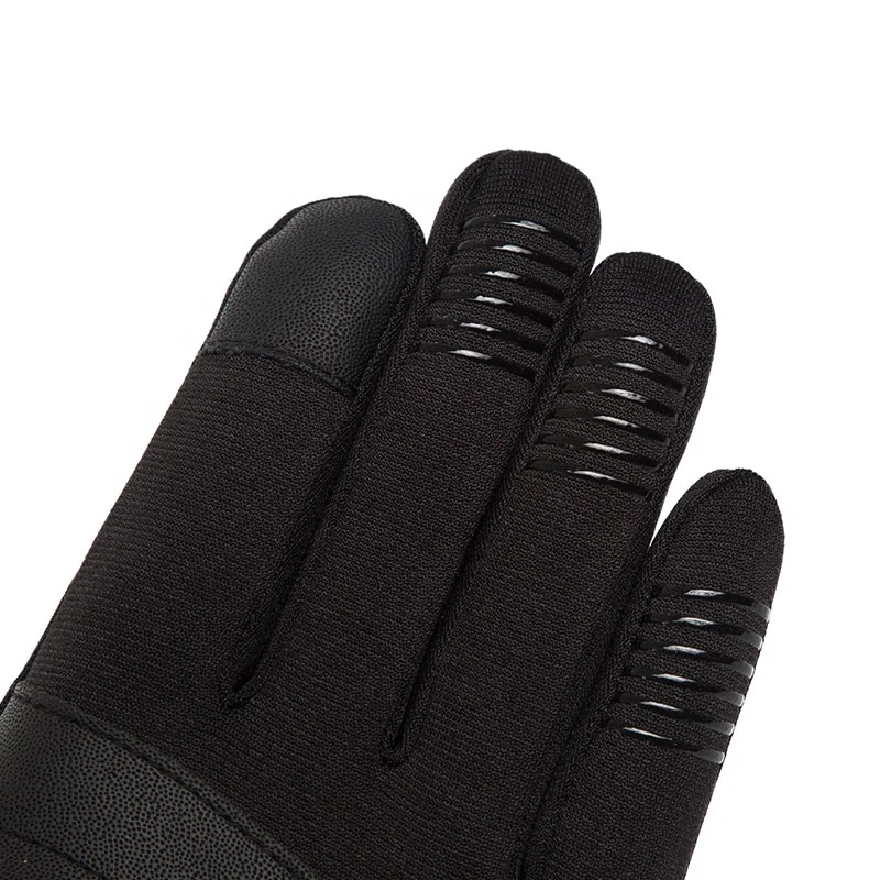 Перчатки для верховой езды q904 зимние на молнии сенсорный экран ветрозащитные теплые водонепроницаемые спортивные плюшевые лыжные гоночные перчатки для альпинизма для мужчин