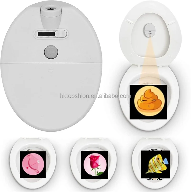 Funny Different Images Toddler Potty Training Projector Toilet Bowl Light Motion Sensor