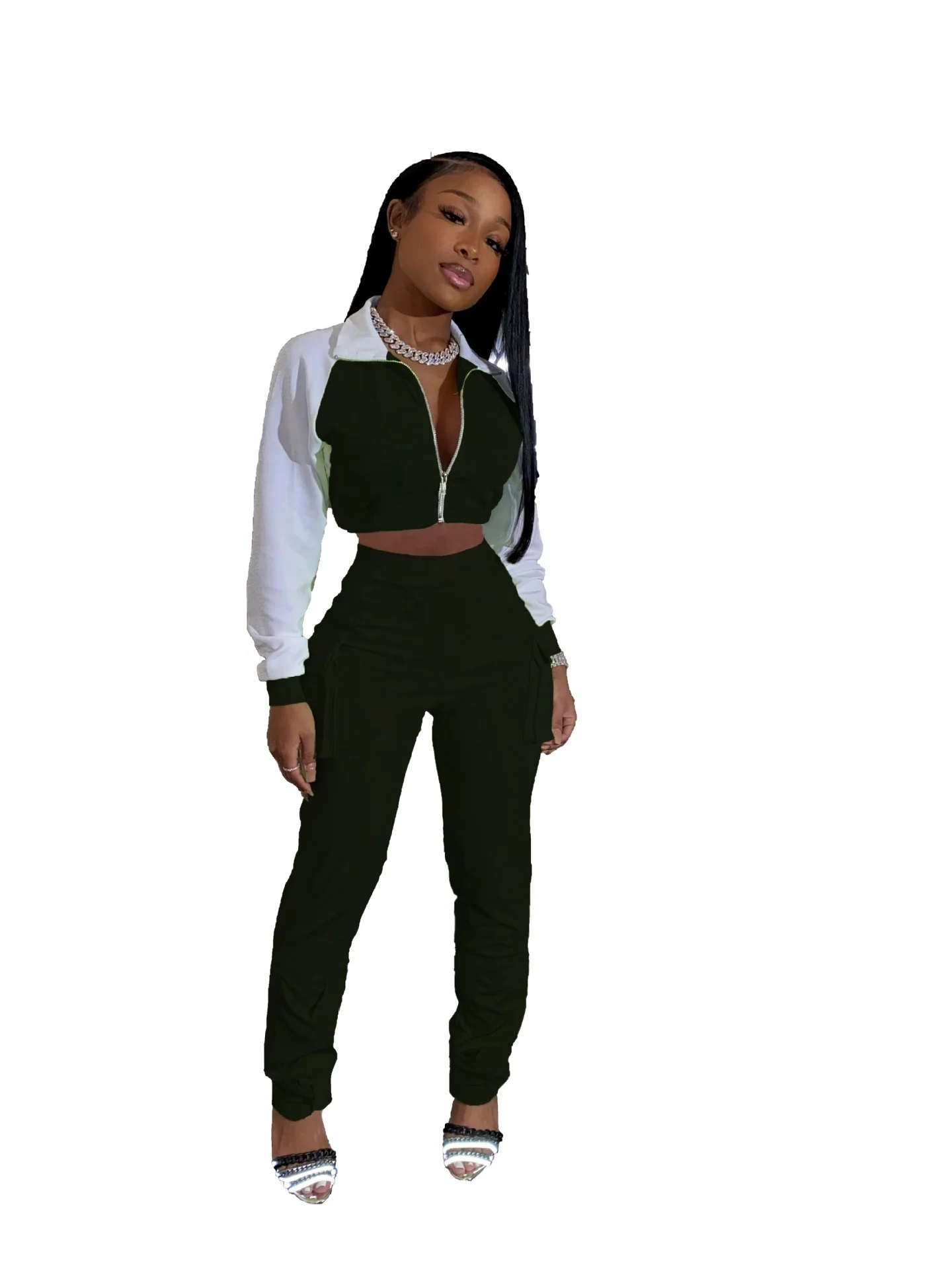 Factory Supply 2025 Custom Logo Plus Size 2 Piece Set Fashion Women Sweatsuit Set Tracksuit