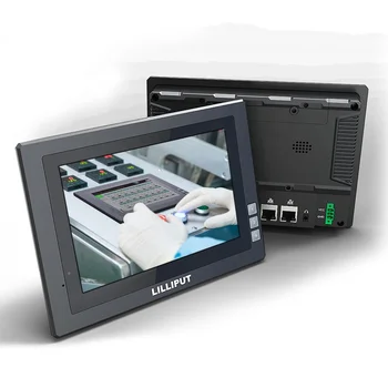 Small 7 inch Wall Mounted Rugged Tablet PC Linux System Embedded Industrial Computer