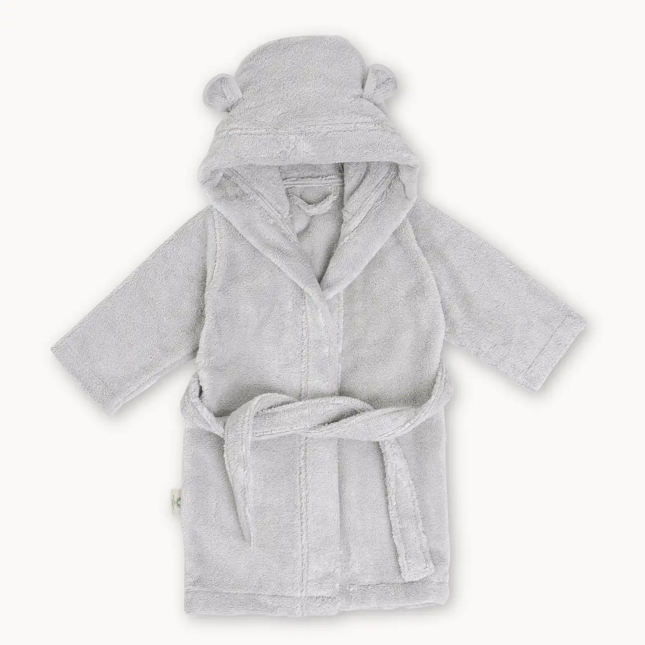 Custom Logo Organic Cotton Hooded Bathrobe Softer Baby Bathrobe Cover-Up Custom Bathrobe