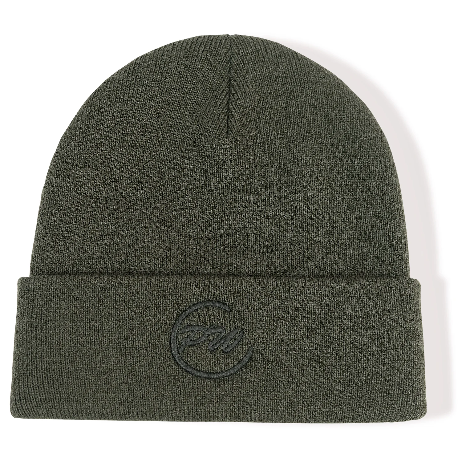 CAT Men's Label Cuff Beanie Hat - Extended Cuff Winter Beanie, Officially Licensed