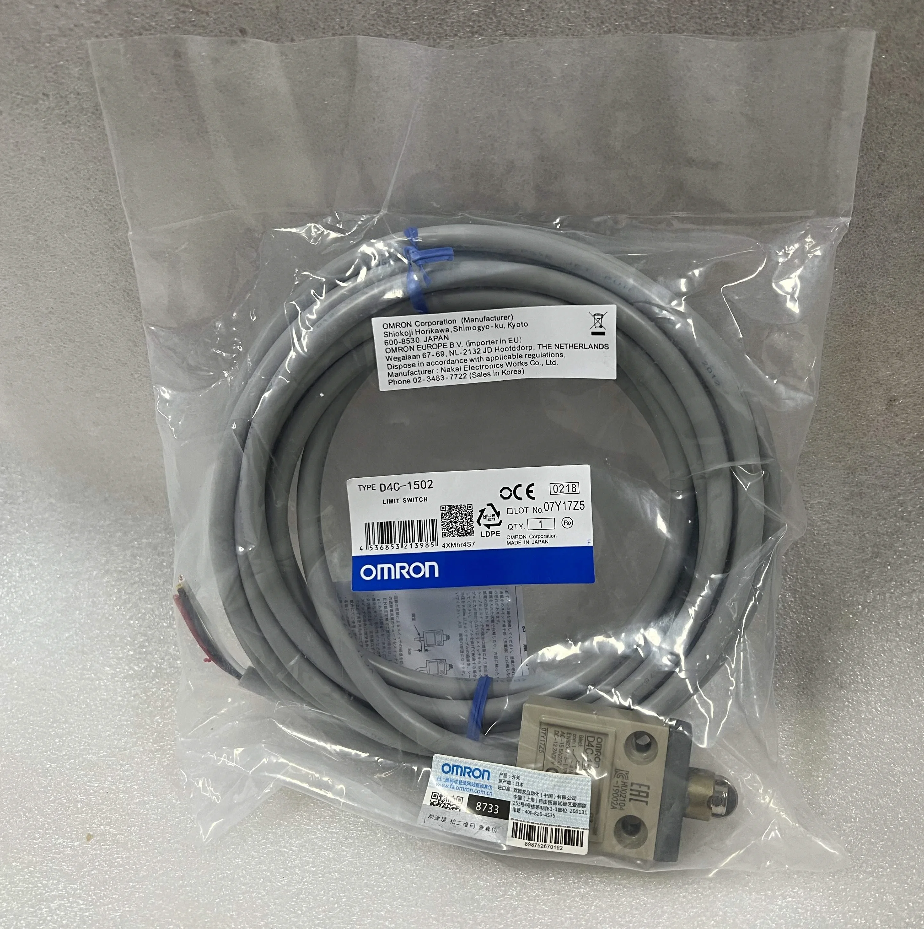 Omron Limit Switch D4C-1502