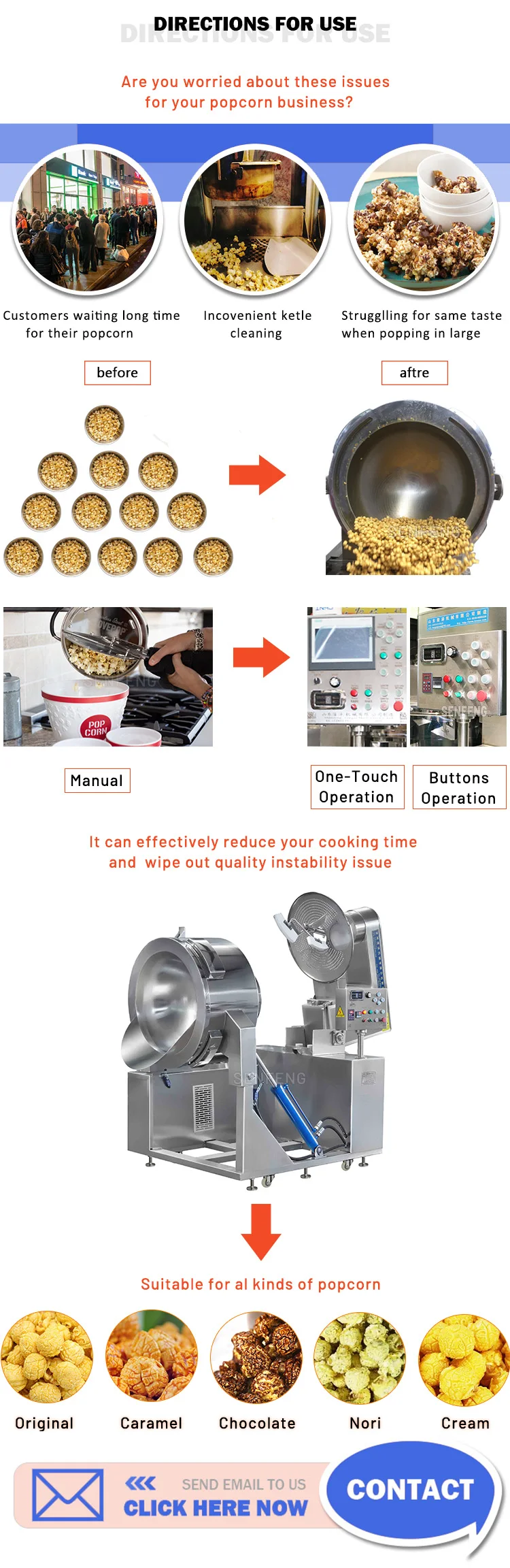 popcorn machine benefits