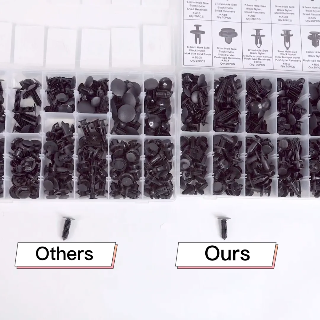 Automotive Push Car Bumper Retainer Fastener Plastic Nylon Clip Rivets