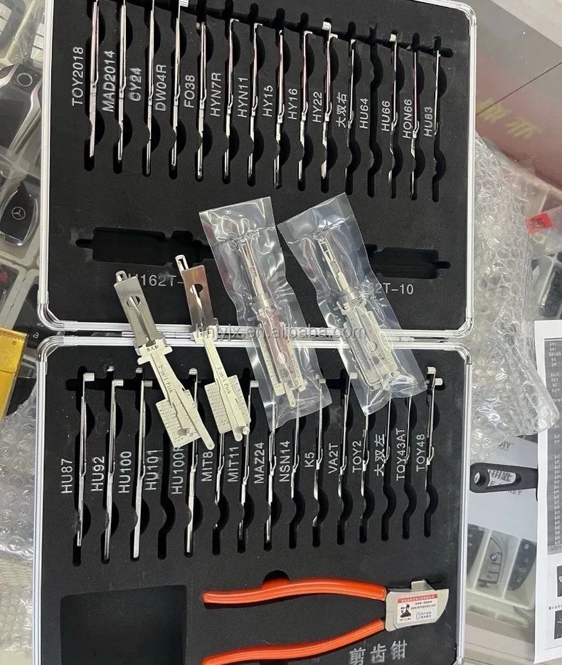 Lishi Locksmith Tools - Complete 32 Piece Set with Free Toolbox