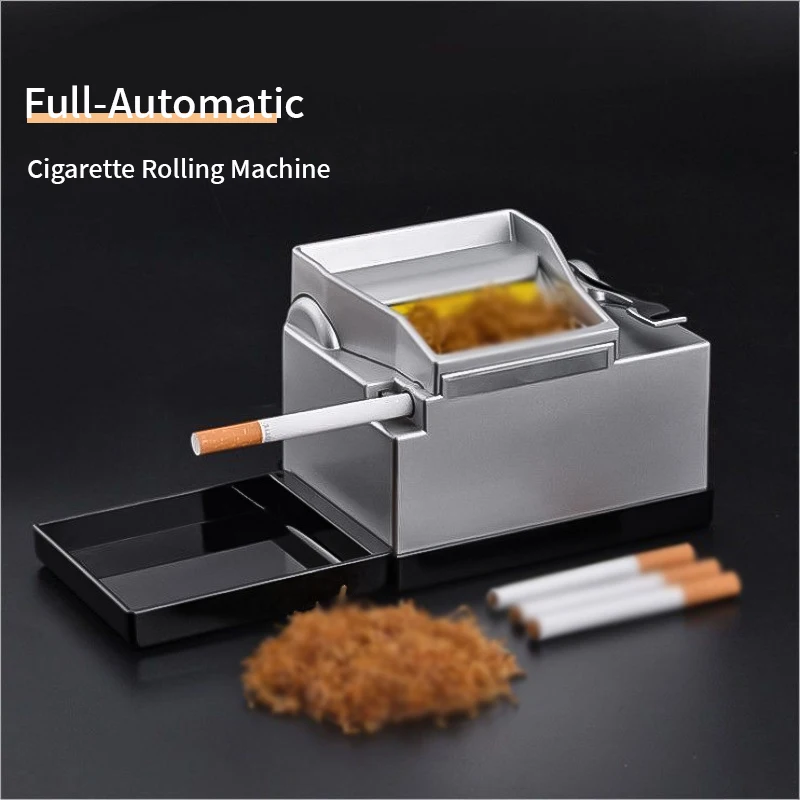 automatic tobacco roller USA easy Rolling 70mm Metal Machine Box Gold Cigarette Case & Automatic