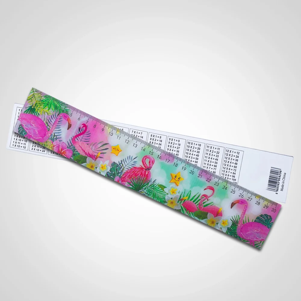 Customized  30cm Lenticular 3D Ruler of Seal Animal for Kids