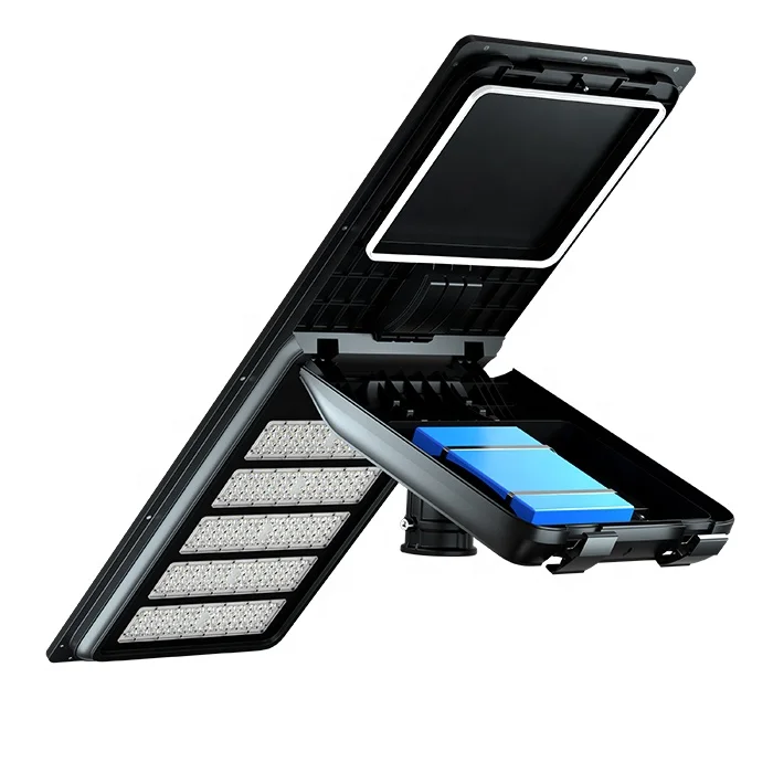 Yahua Patented Black Solar Powered LED Street Light Intelligent Control 60w 80w 100w Energy Saving Street Light 4