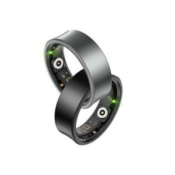 Premium Charging Case Health And Fitness Smart Rings Sleep With Real-time Heart Rate