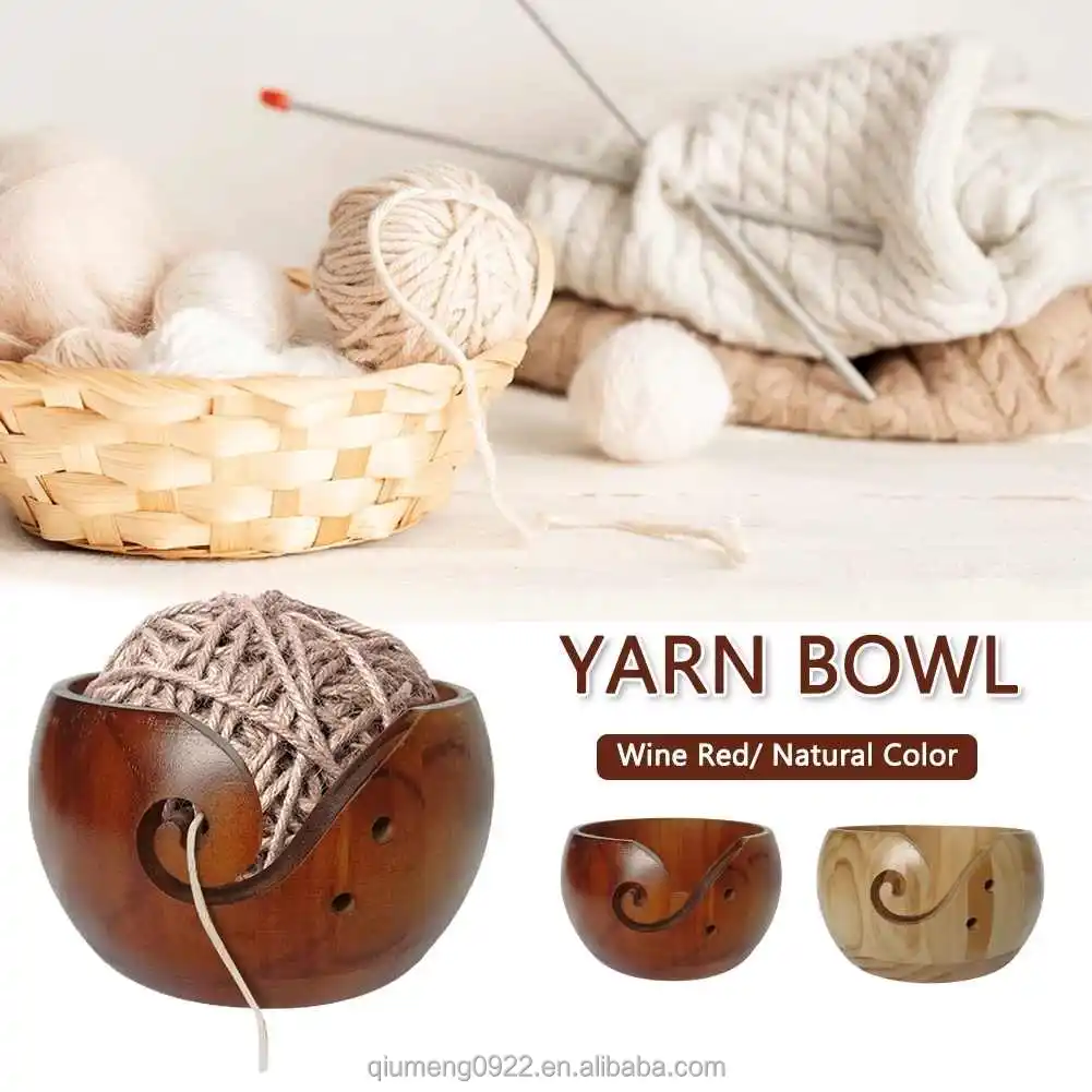 Crochet Bowl, Adults Gift Yarn Bowl, For Crocheting For DIY Knitting 
