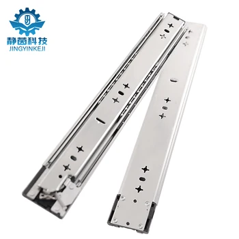 58mm rateLoad 90kg 3-Fold Drawer Slide Bearing Heavy Duty Cold Rolled Steel track 5807SC-01for Kitchen Gym&Exterior Application