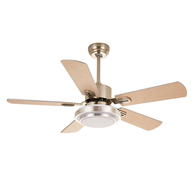 Modernong Ceiling Fan sa Pundasyon ng Talahib na Hardin na may Ilaw at Pang Ulat na Kontrol