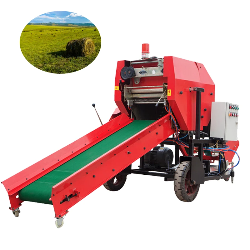 Fully Automatic Silage Packing Machine Alfalfa Hay Baler Grass Corn Stalk Packing Machine