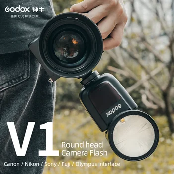 Godox V1 Ttl 1/8000s HSS Speedlite Flash Light with X2t Trigger- for C/N/S/F/O Camera detail image