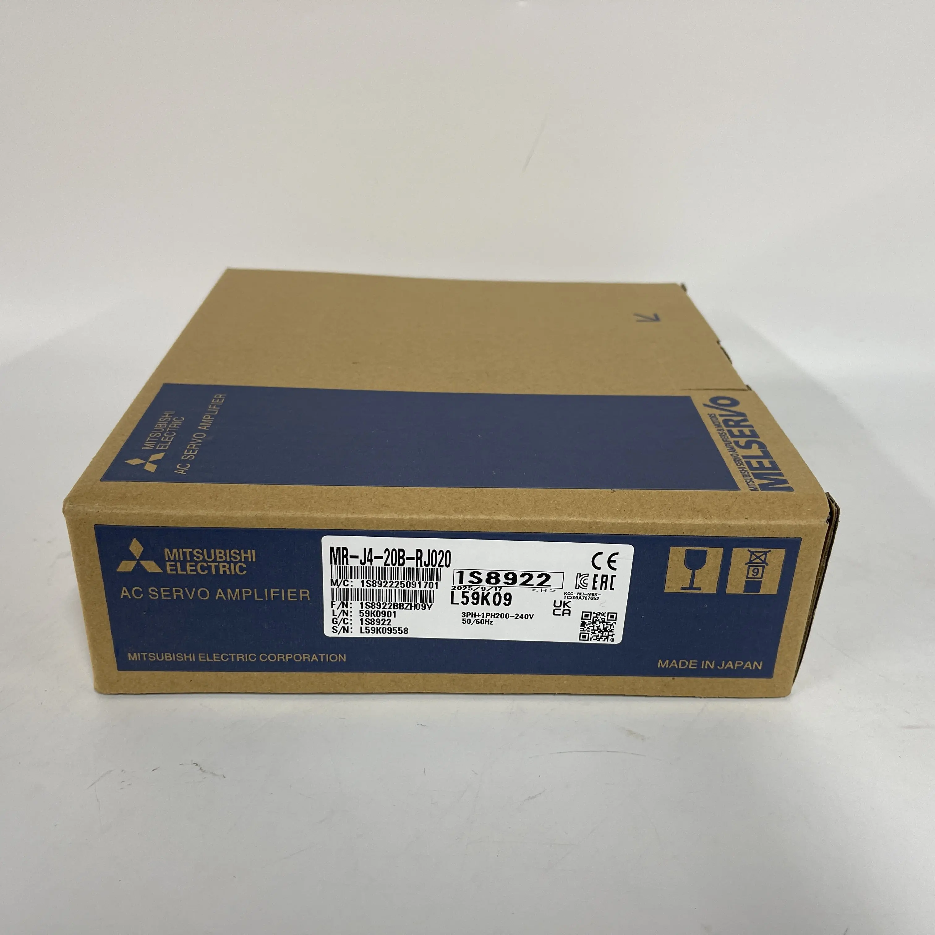 Mitsubishi AC Servo Amplifier MR-J4-20B-RJ020