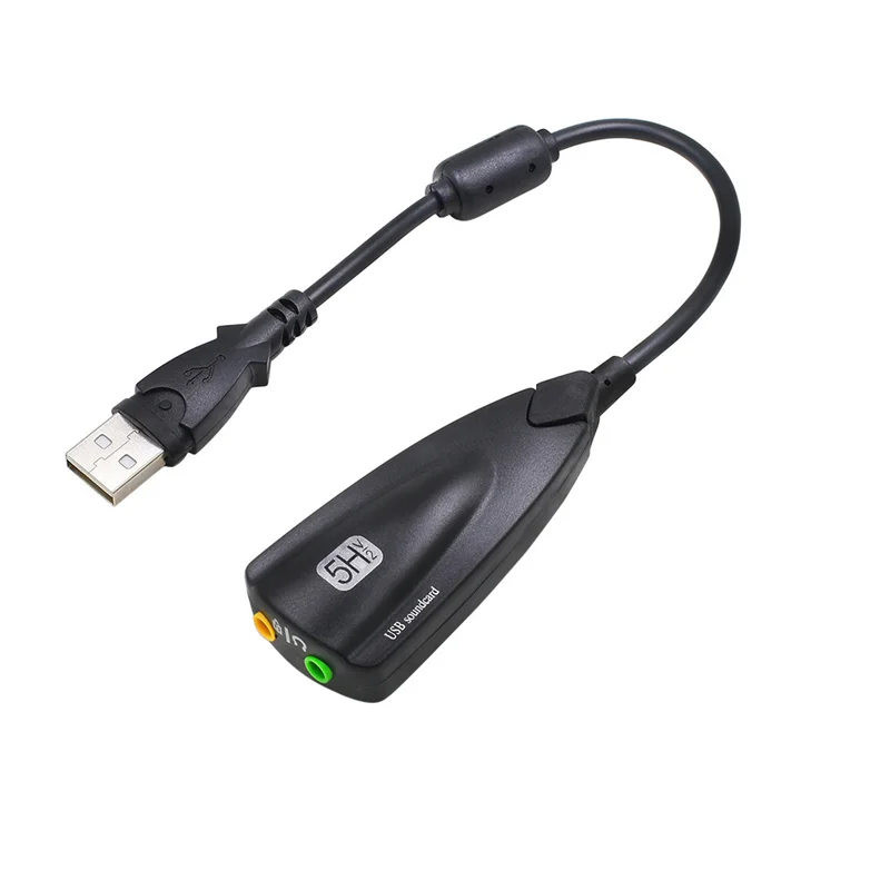 5HV2 USB Sound Card Adapter Computer Notebook Independent