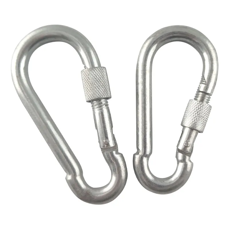 Din5299d 304 Stainless Steel Spring Snap Hook Carabiner Hook for Climbing