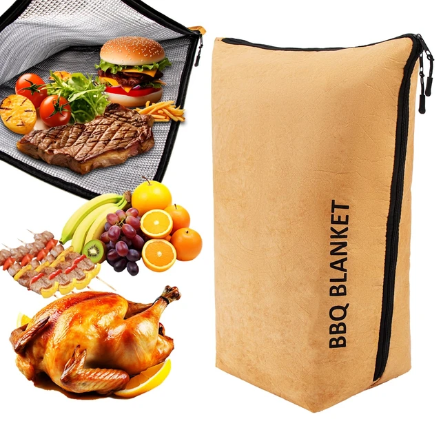 Waterproof Food Warmer Bags Outdoor Barbecue Blanket BBQ Blanket Meat Rest Bag No Leakage