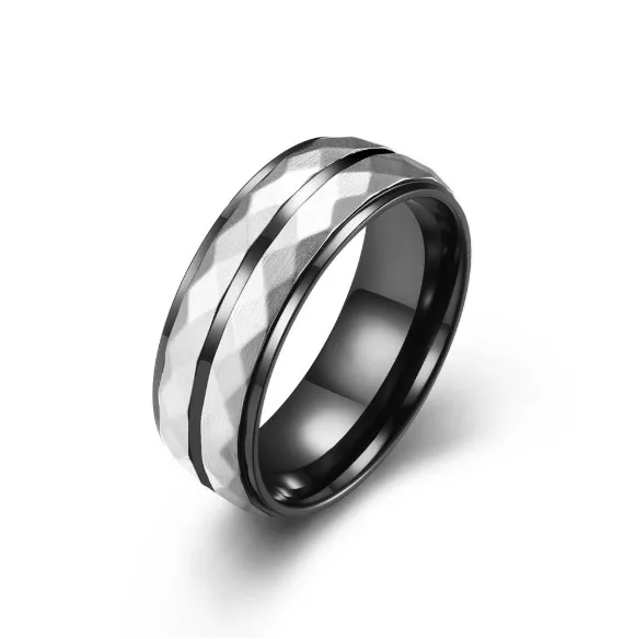 Classic Fashion Blue Design Men Ring Stainless Steel Trendy Men Gents Luxury Jewelry Ring