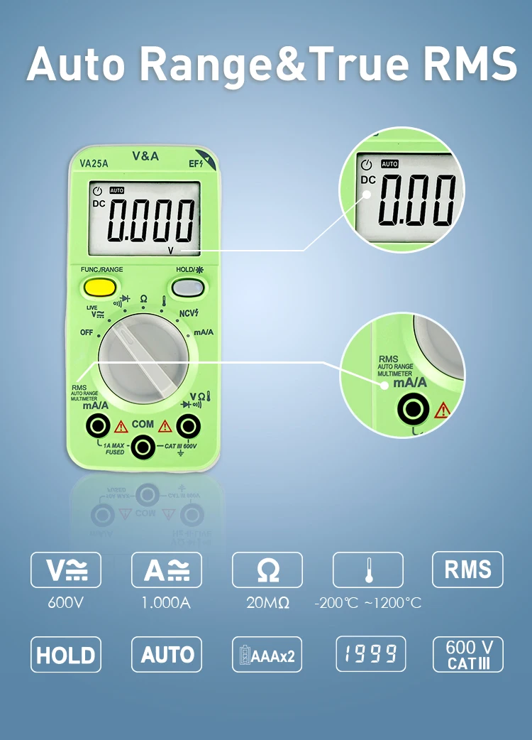 Auto Range Digital Multimeter Smart Multimeter Digital Professional
