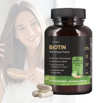 Hair Growth Pills Vitamins Supplement Hyaluronic Acid Keratin Collagen Biotin Capsules